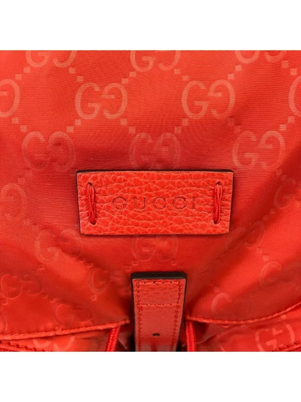 Gucci GG Guccissima Nylon Backpack Orange